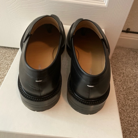 NWB MAISON MARGIELA Women's Sz EU 40 US 10 TABI COUNTRY LOAFER BLACK PATENT - Picture 5 of 6